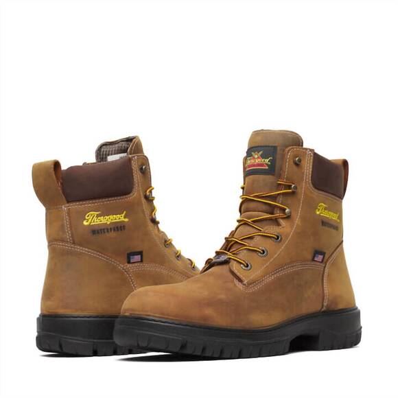 NEW THOROGOOD men\'s genesis waterproof work boot in chestnut main image 4